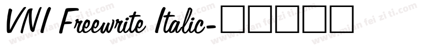 VNI Freewrite Italic字体转换